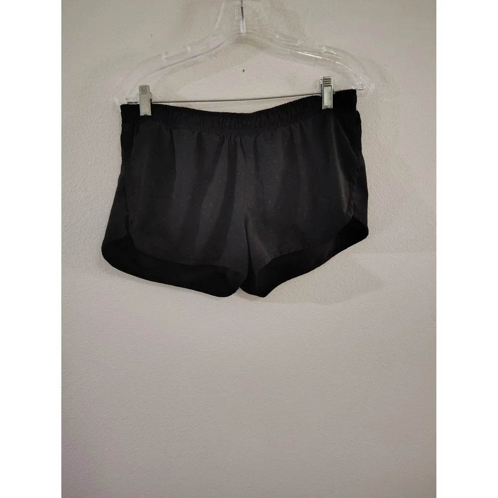 Nike Womens Black Polka Dot Running Shorts Elastic Waist Athletic Gym S